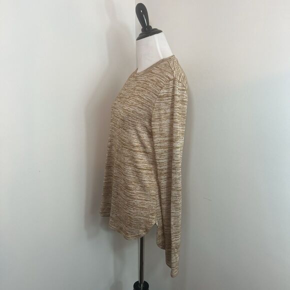 Banana Republic Long Sleeve Jersey T-Shirt S Luxespun Pullover Top Stretch Tan - Picture 3 of 11